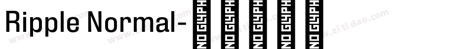 Ripple Normal字体转换